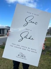 Pick a seat, Not a side