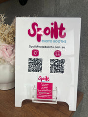 Business A-Frame sign with business card holder