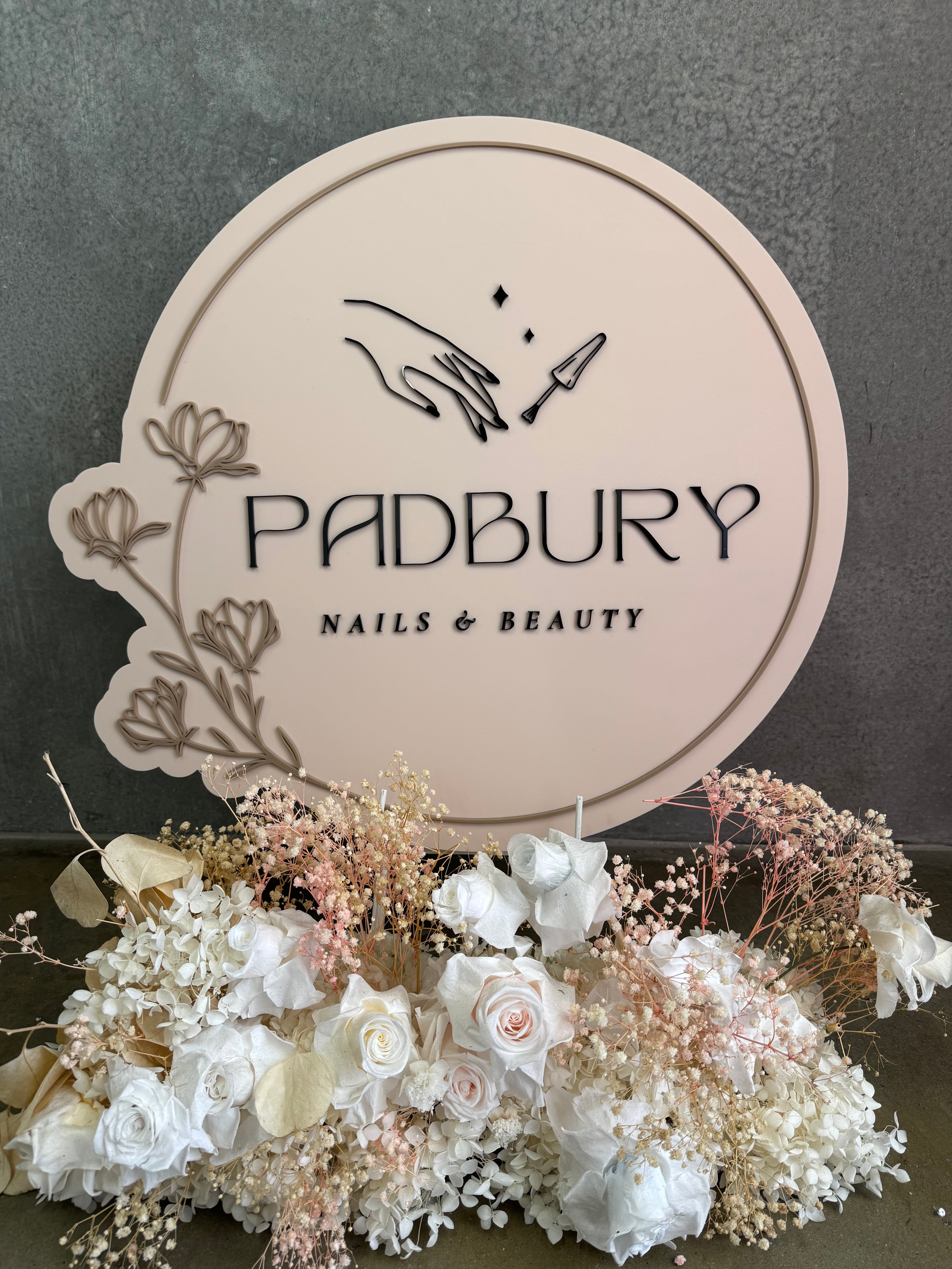 Business Signage with 3D text