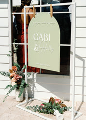 Arch Welcome Sign 3D Names