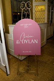 Arch Welcome Sign 3D Names