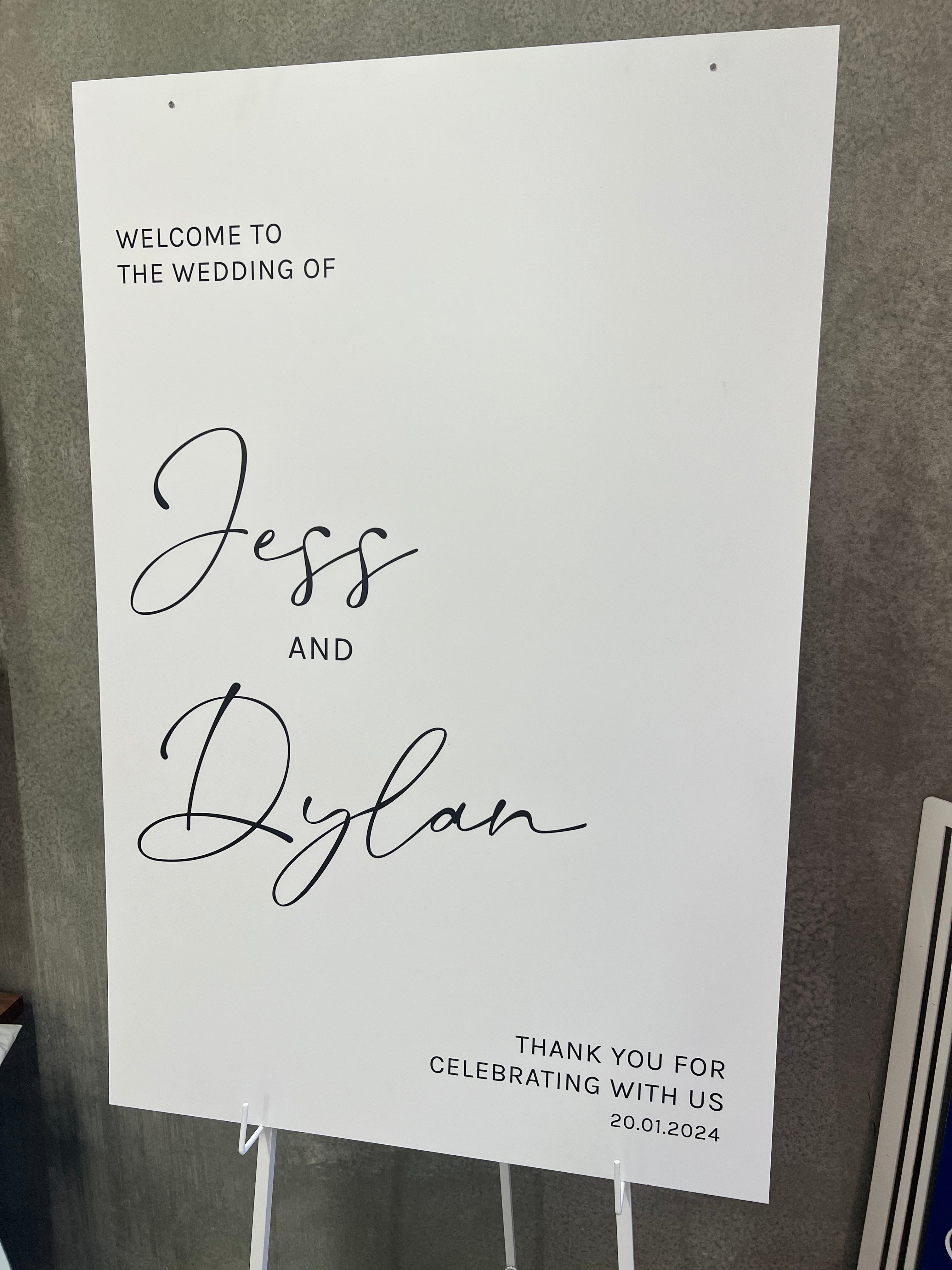 Rectangle Welcome Sign 2D