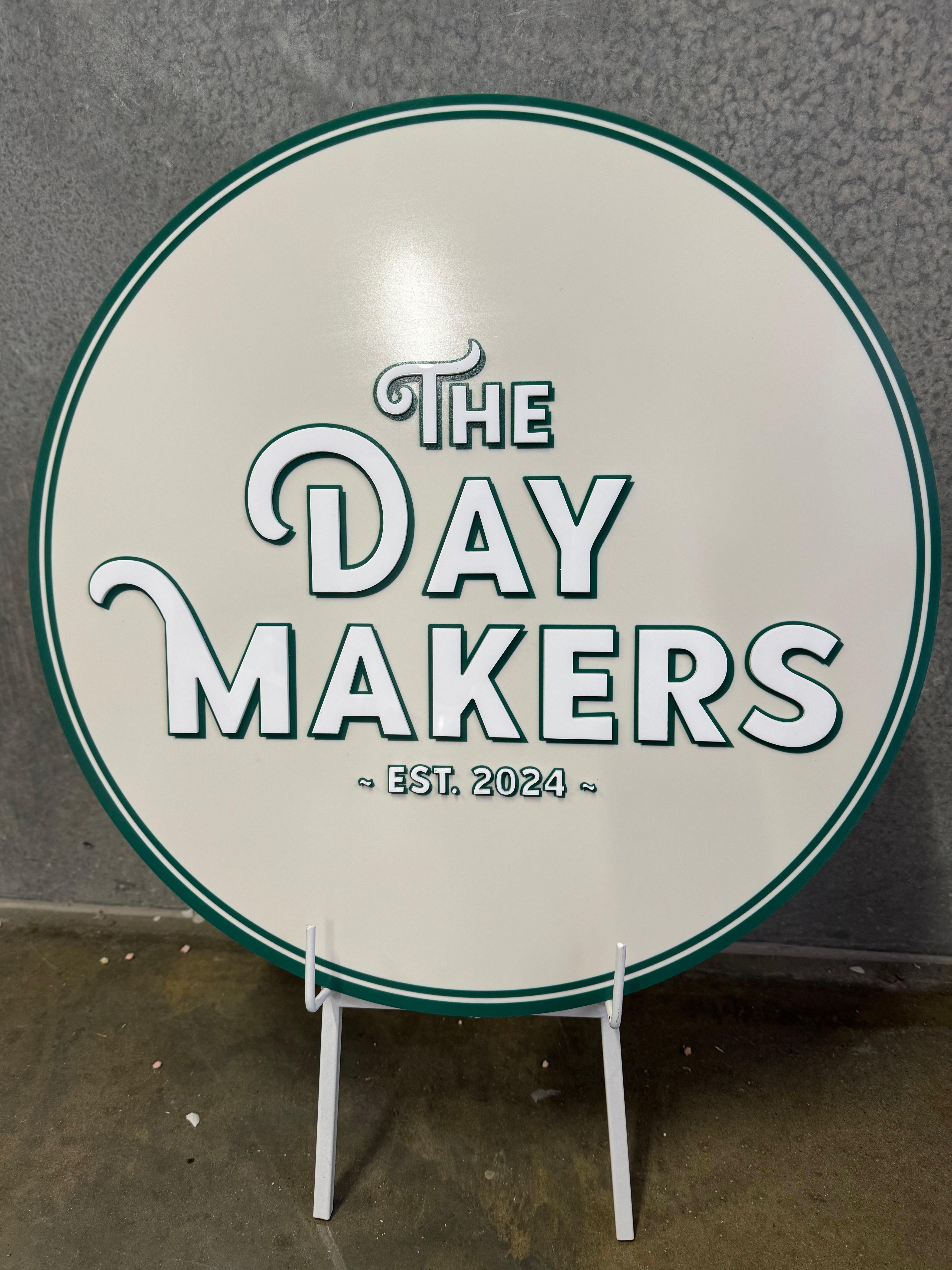 Business Signage with 3D text