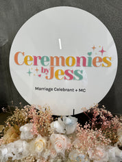 Business Signage with 3D text