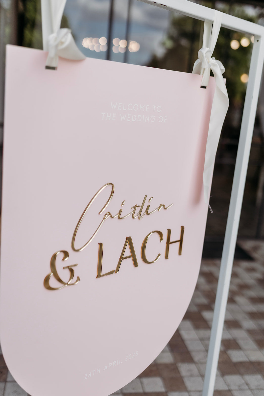 Arch Welcome Sign 3D Names