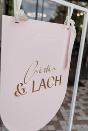 Arch Welcome Sign 3D Names