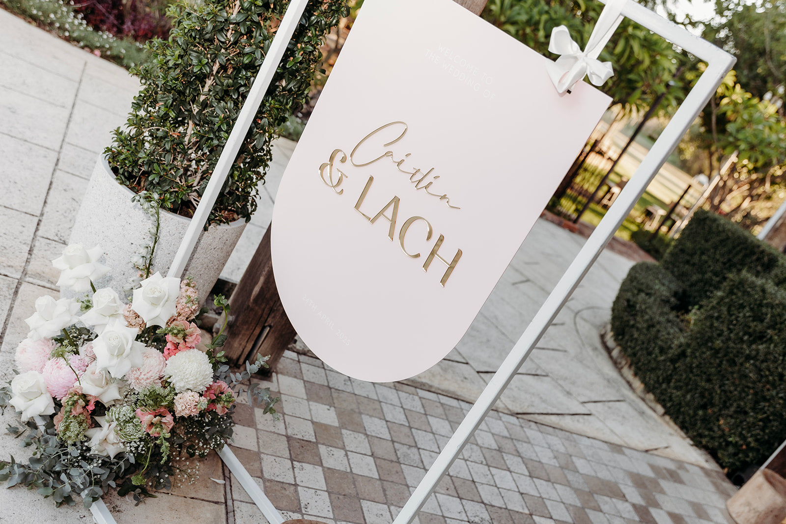 Arch Welcome Sign 3D Names