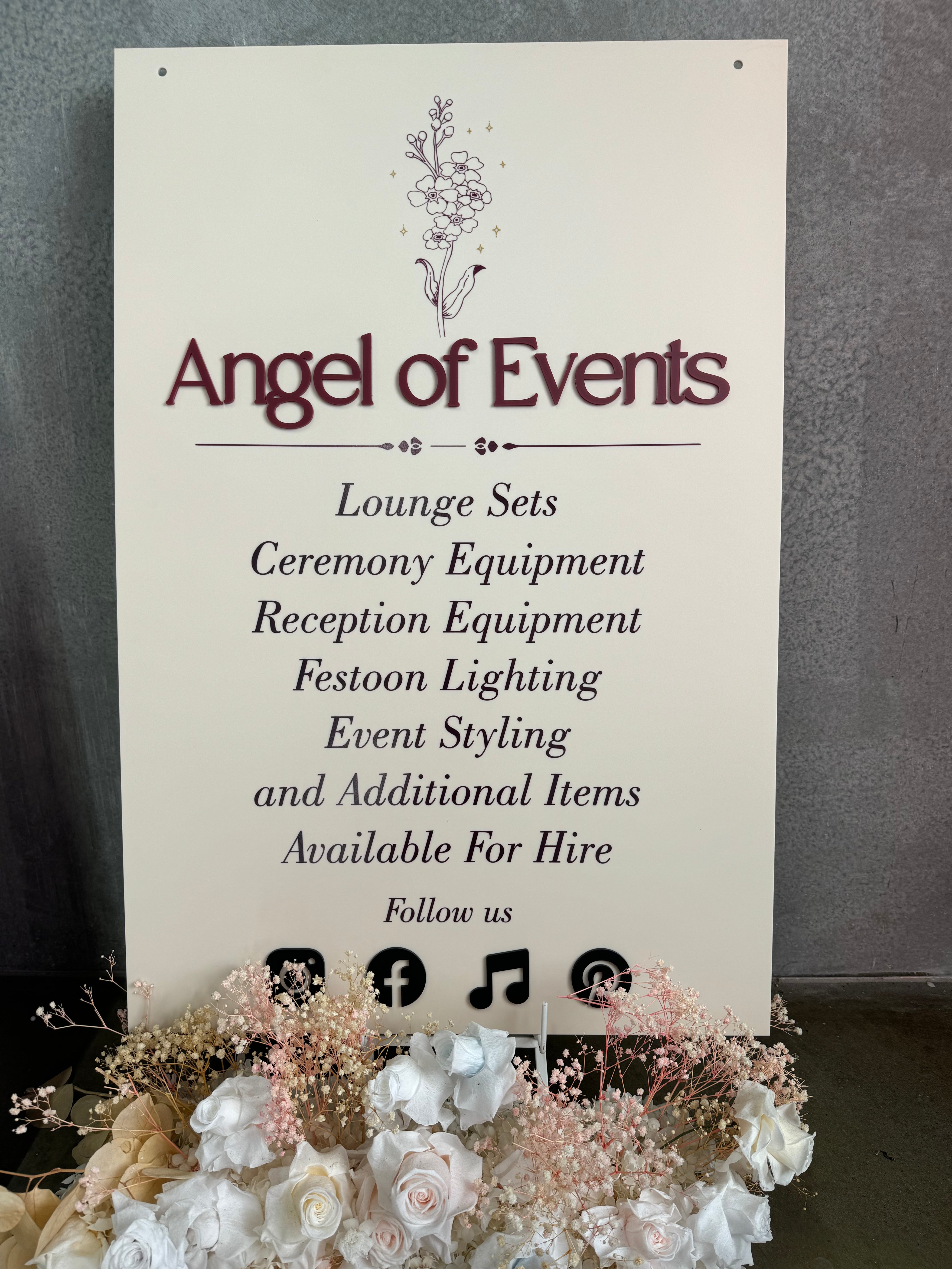 Business Signage with 3D text