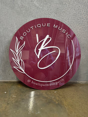 Business Signage with 3D text