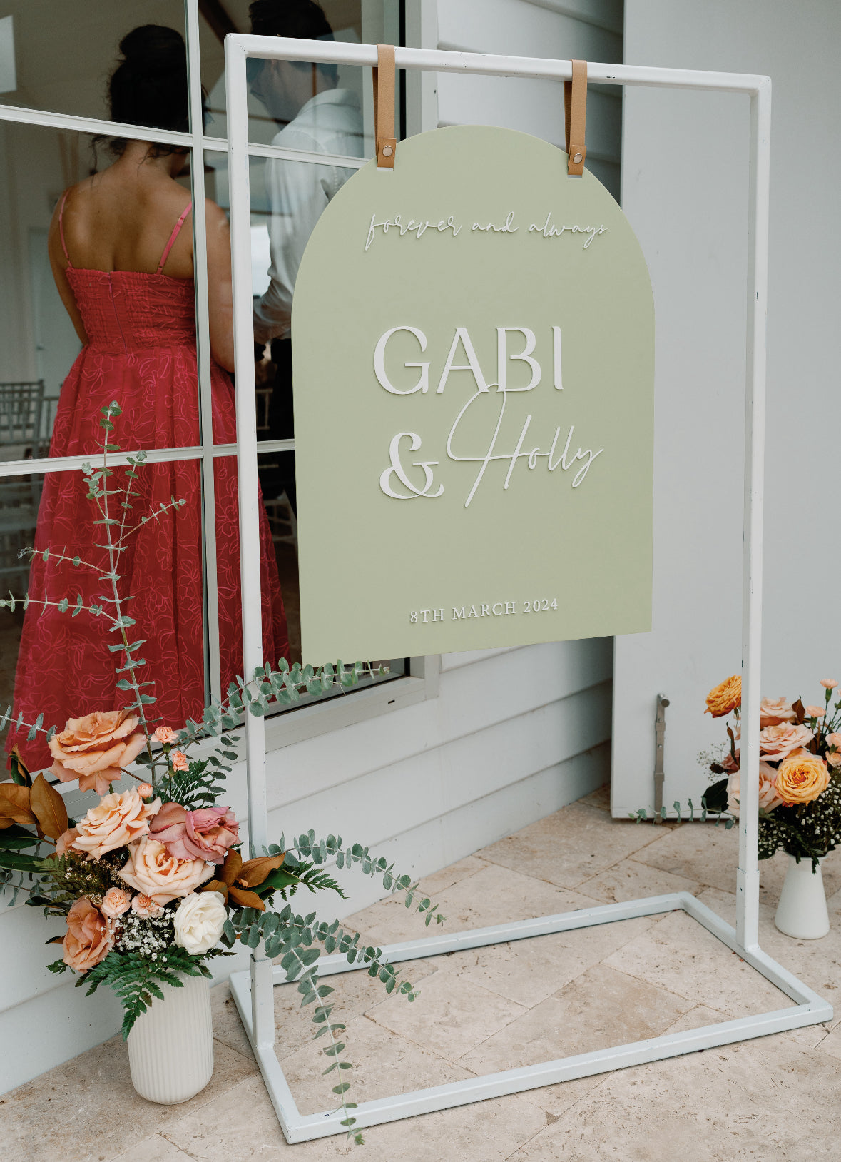 Arch Welcome Sign 3D Names