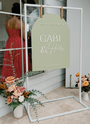 Arch Welcome Sign 3D Names