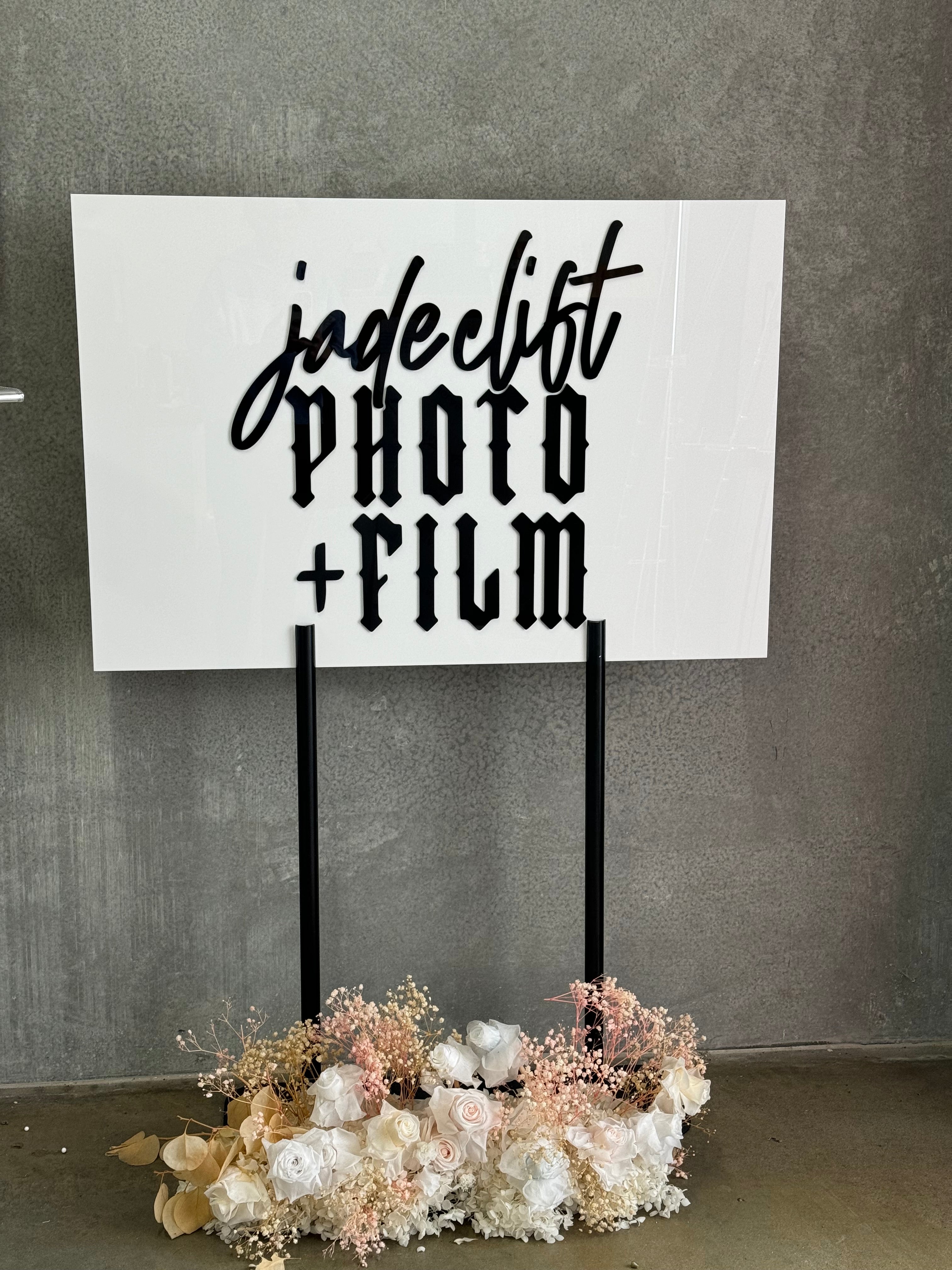 Business Signage with 3D text