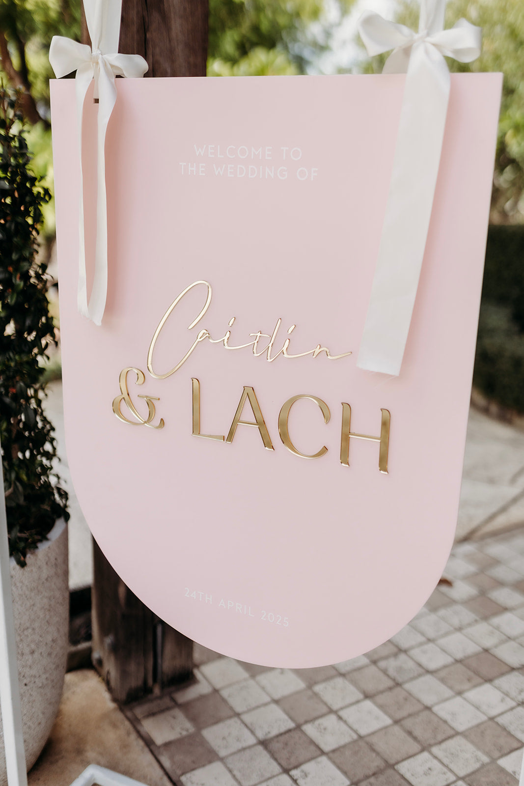 Arch Welcome Sign 3D Names