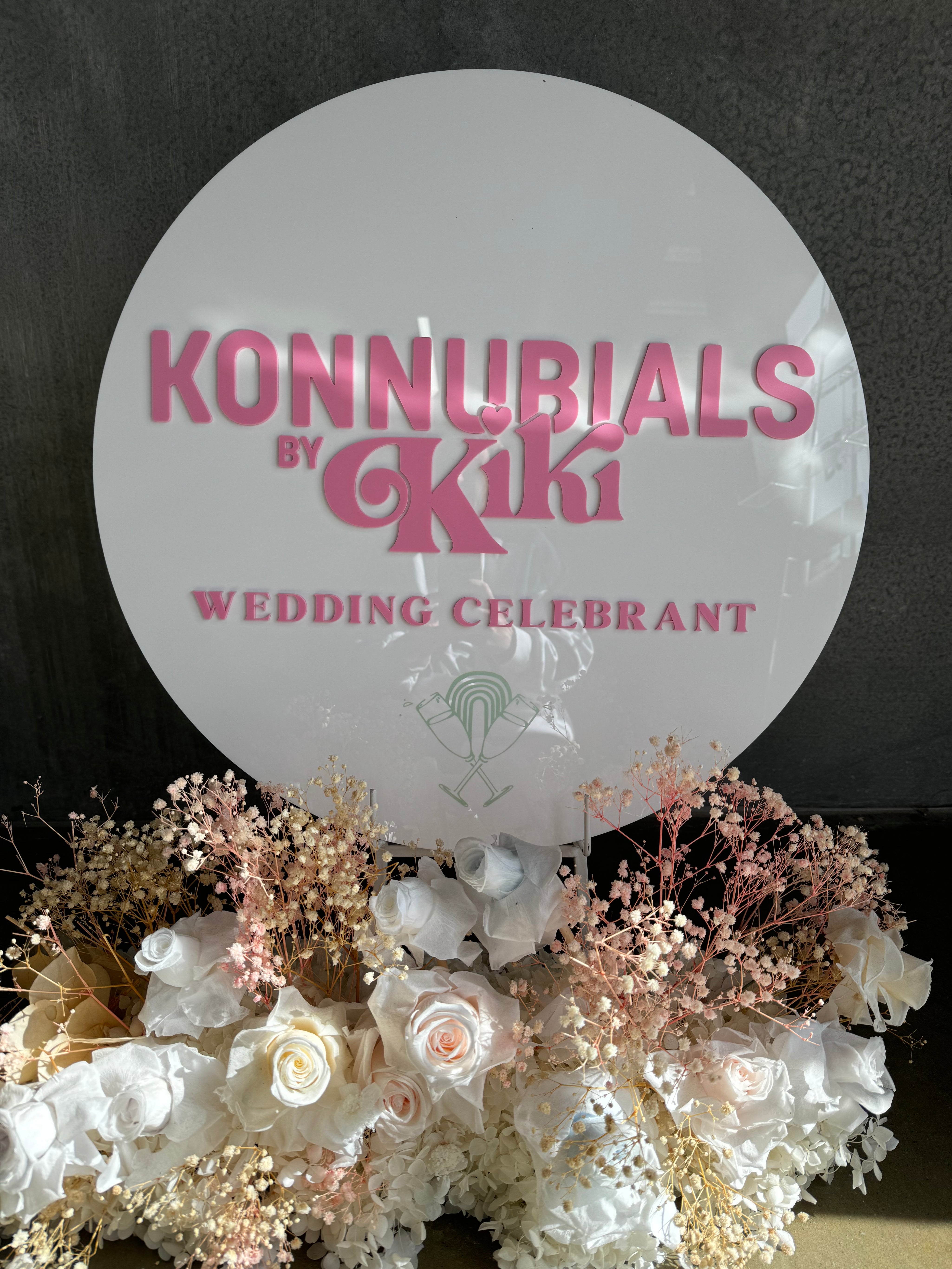 Business Signage with 3D text