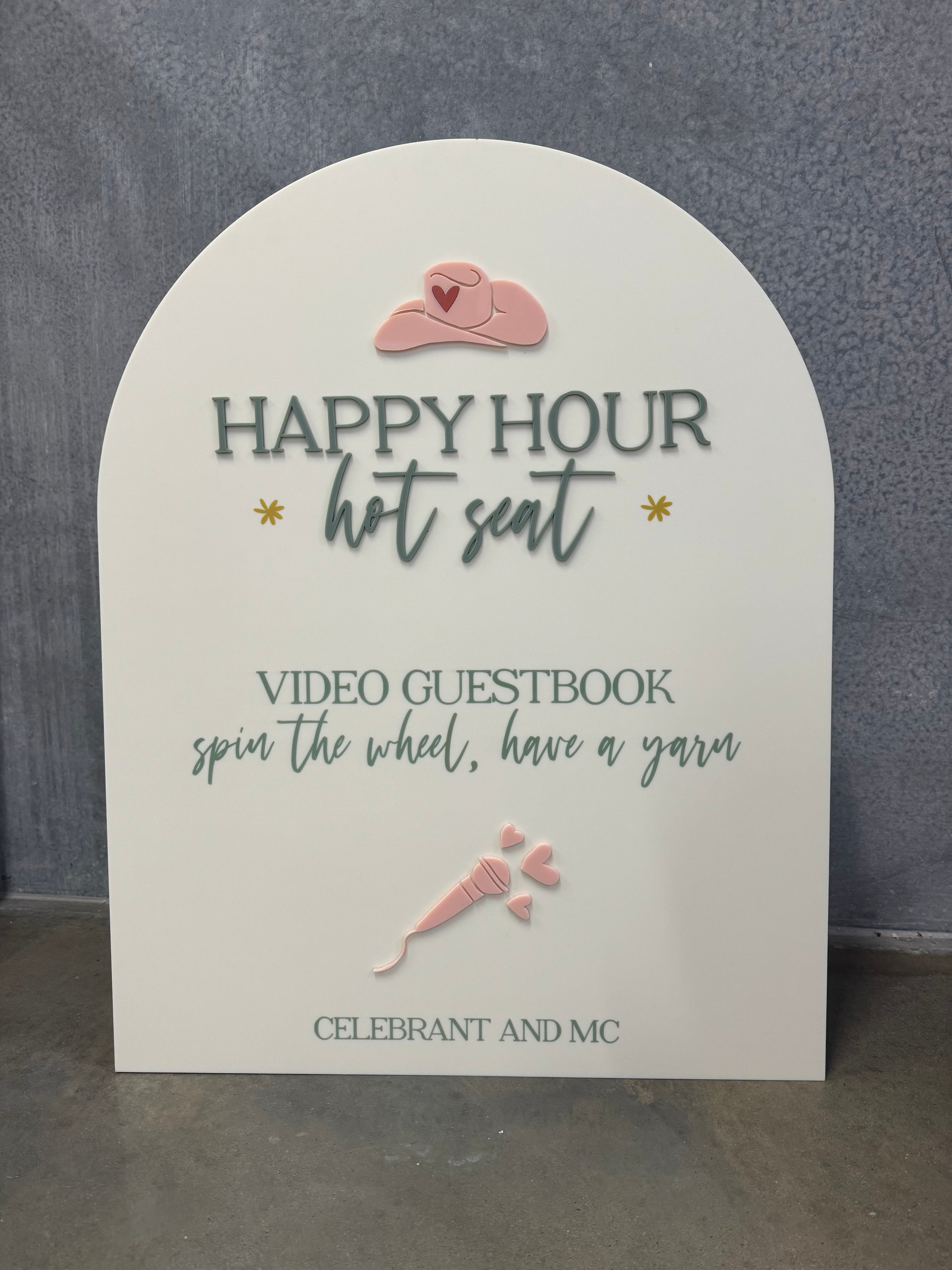 Business Signage with 3D text