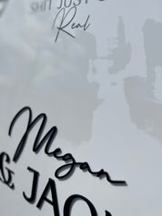 Arch Welcome Sign 3D Names