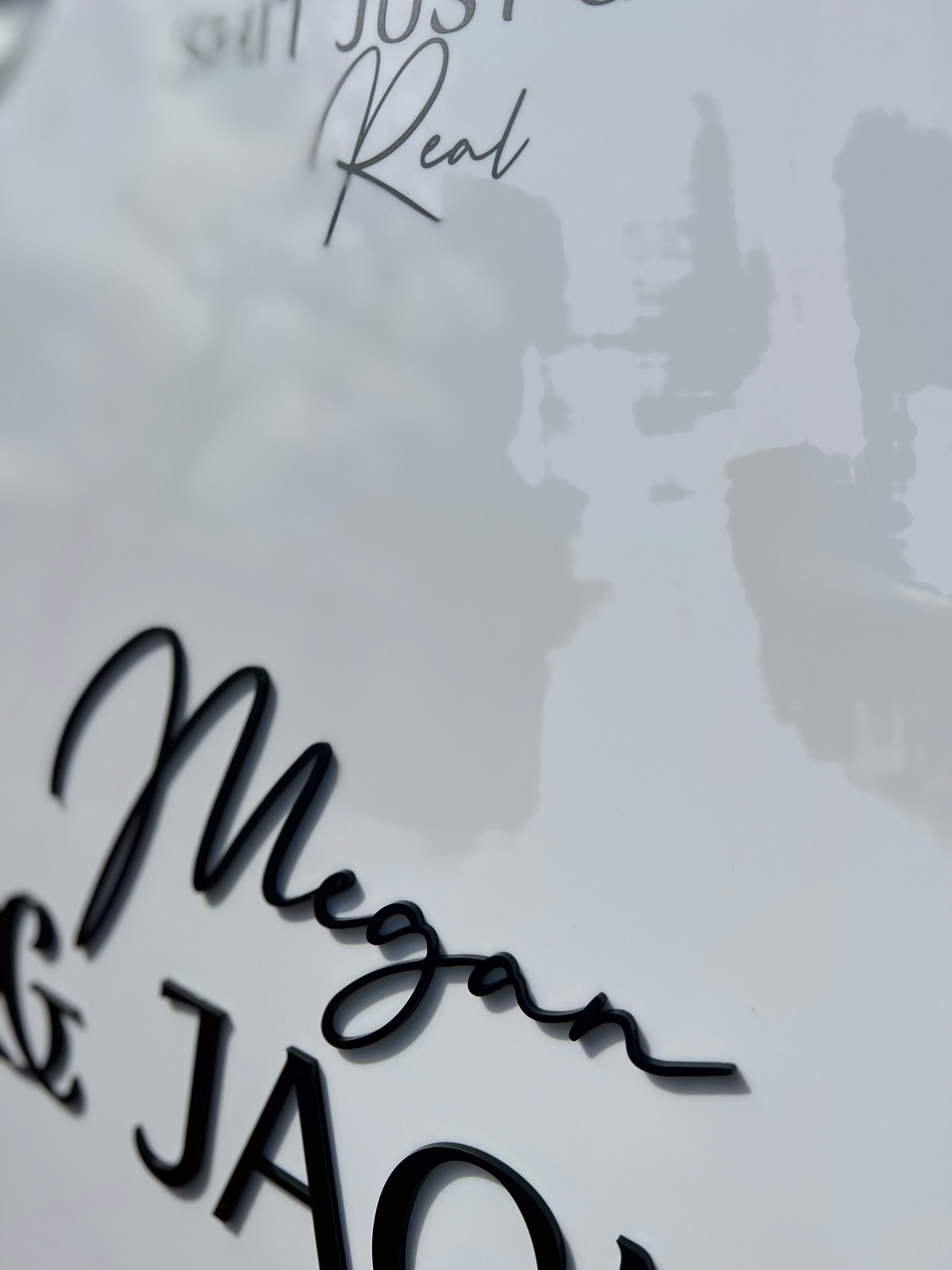 Arch Welcome Sign 3D Names