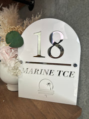 Double layered house plaque