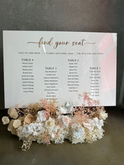 Rectangle Seating Chart with 3D headings