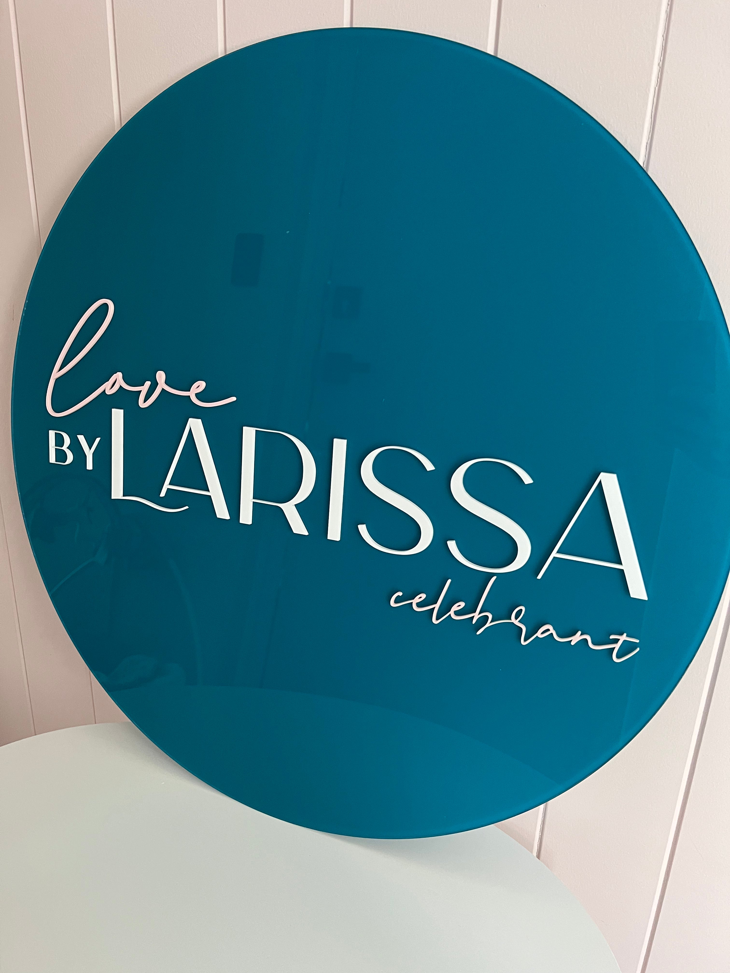 Business Signage with 3D text