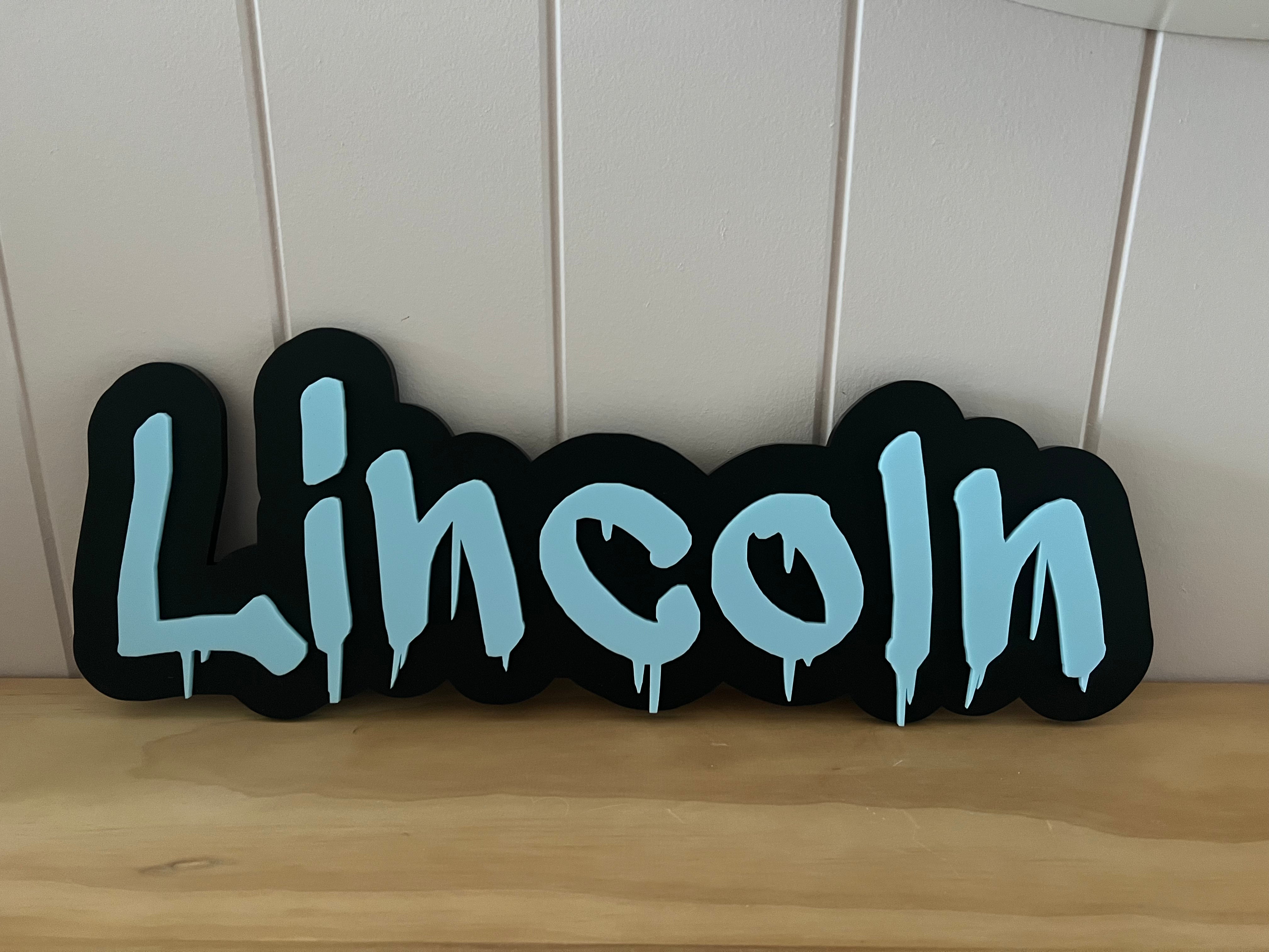 Acrylic 3D name plaque