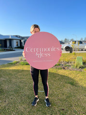 Business Signage with 3D text