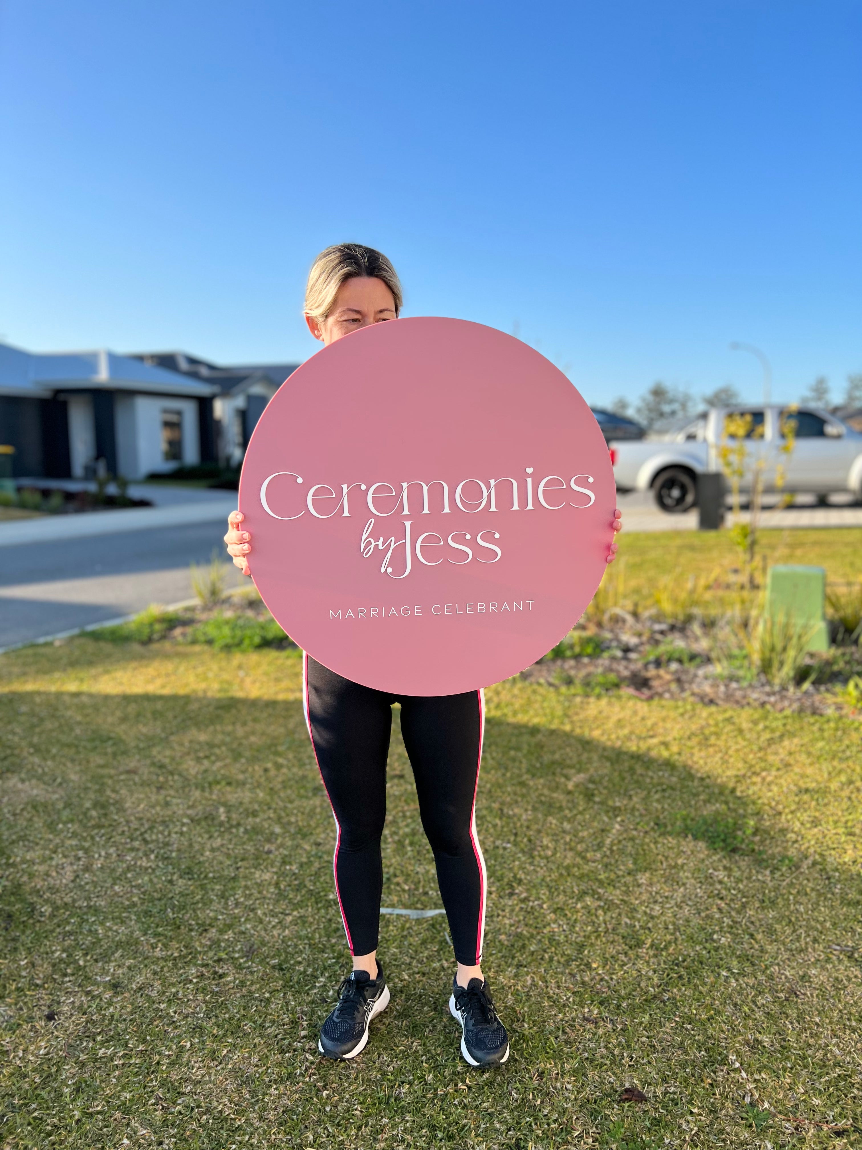 Business Signage with 3D text