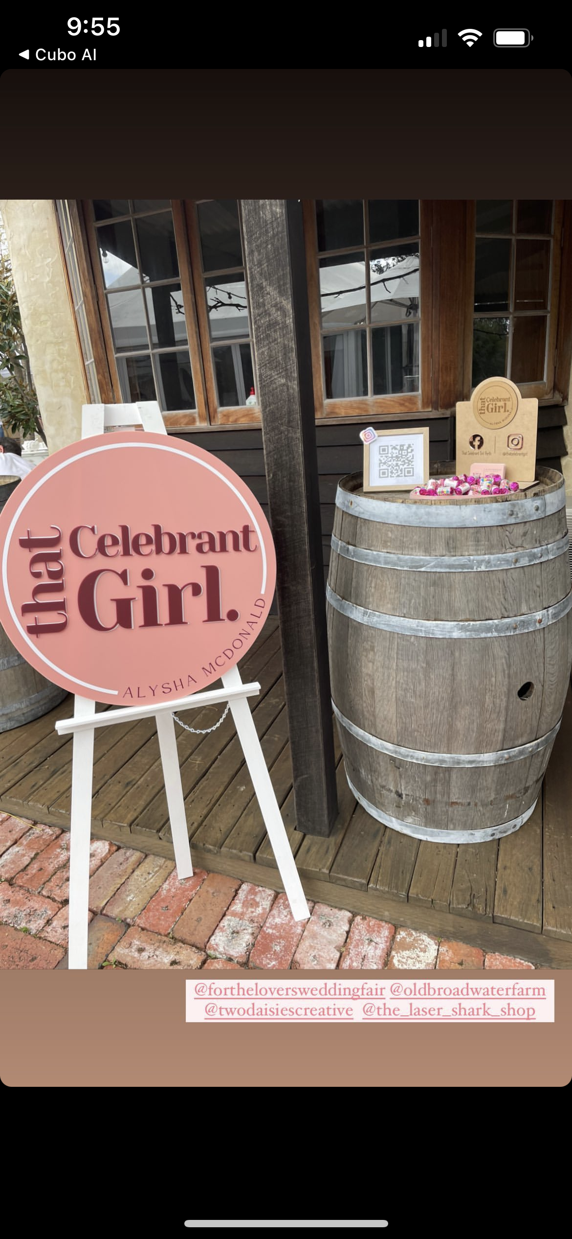 Business Signage with 3D text