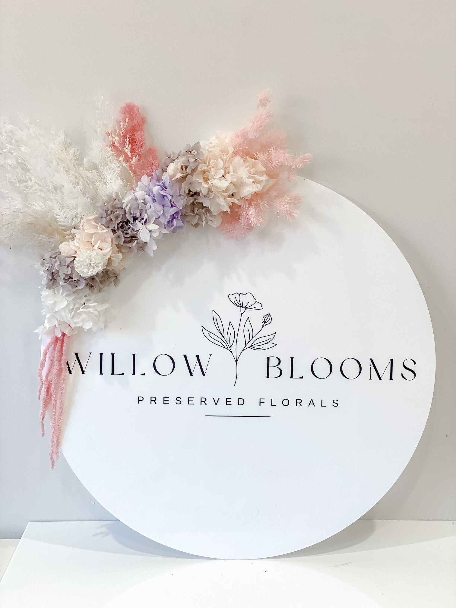 Acrylic Business sign with 2D logo