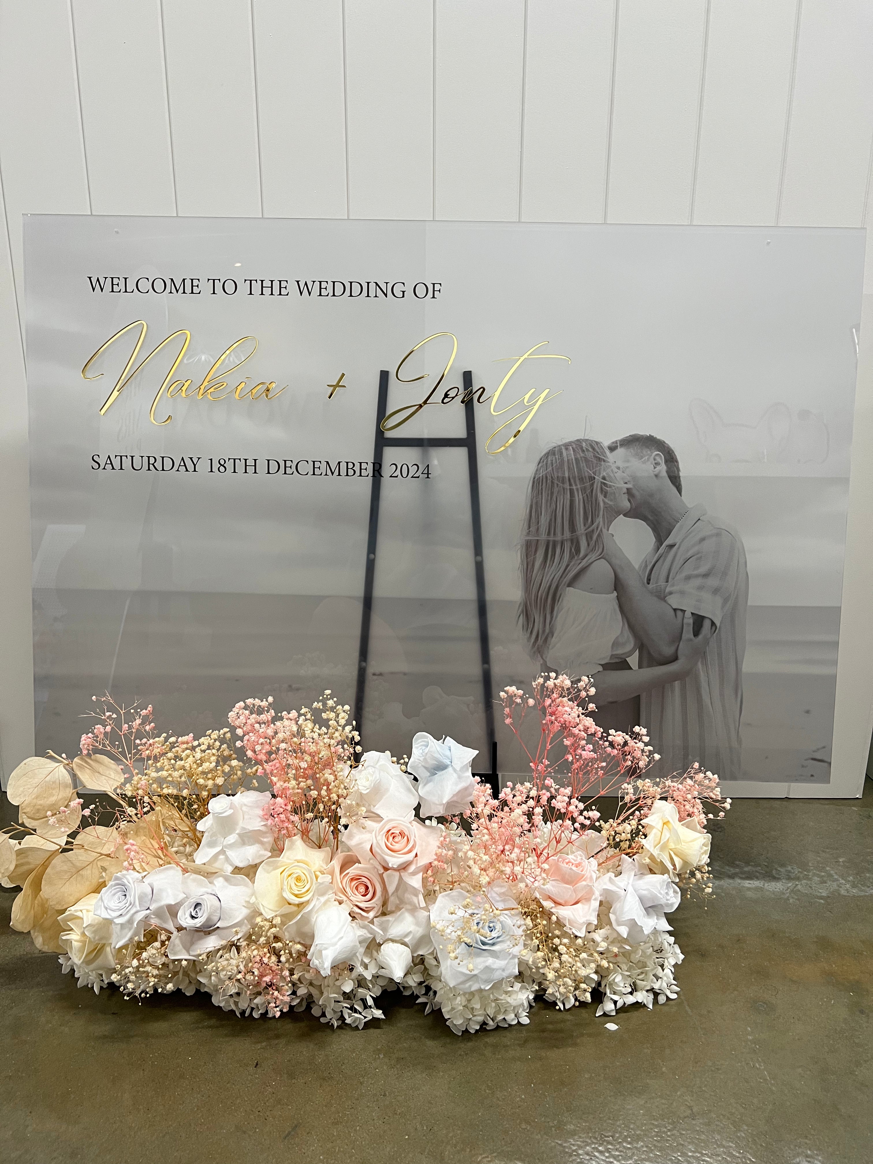 Photo Welcome Sign with 3D