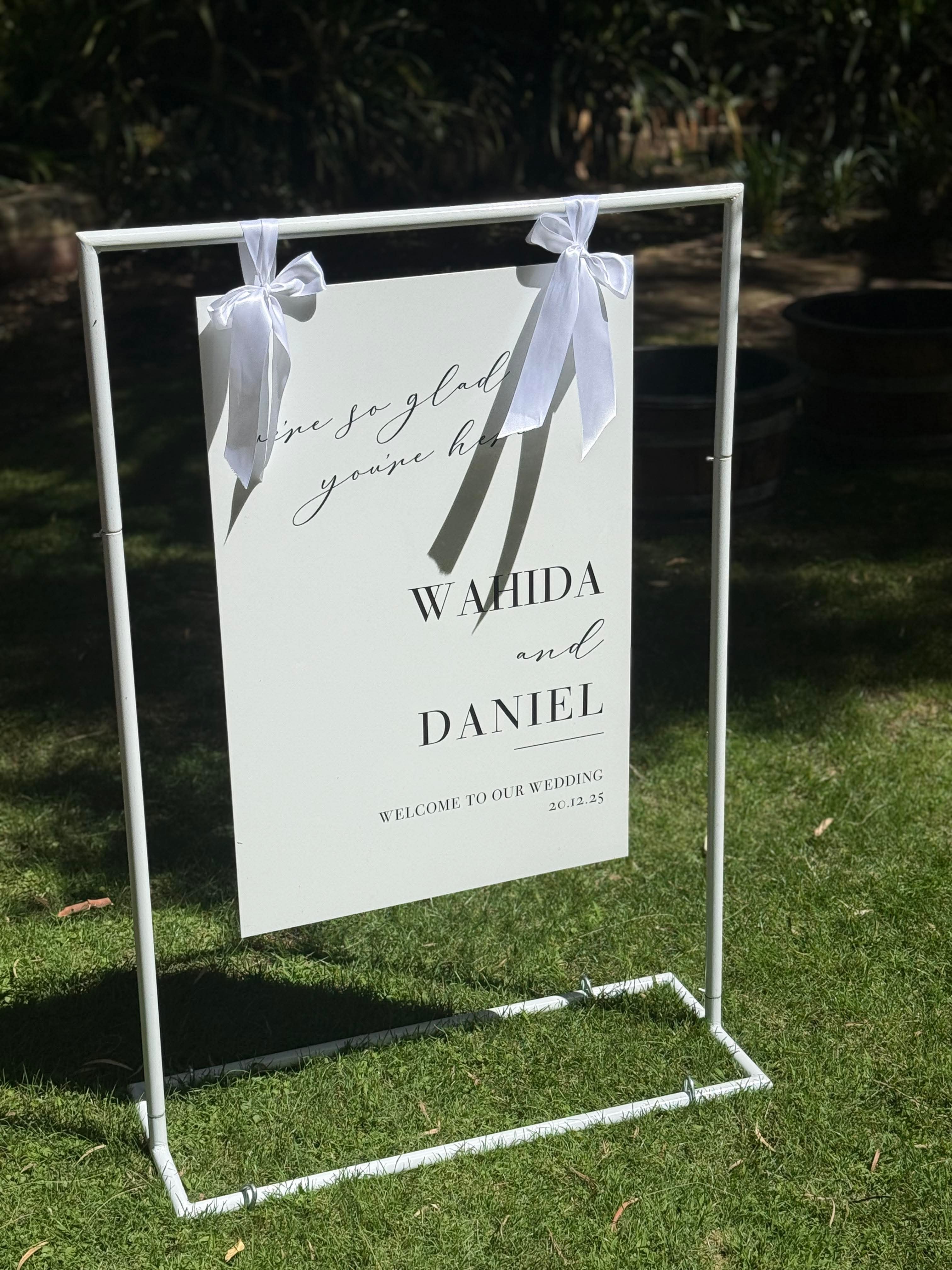 Rectangle Welcome Sign 2D