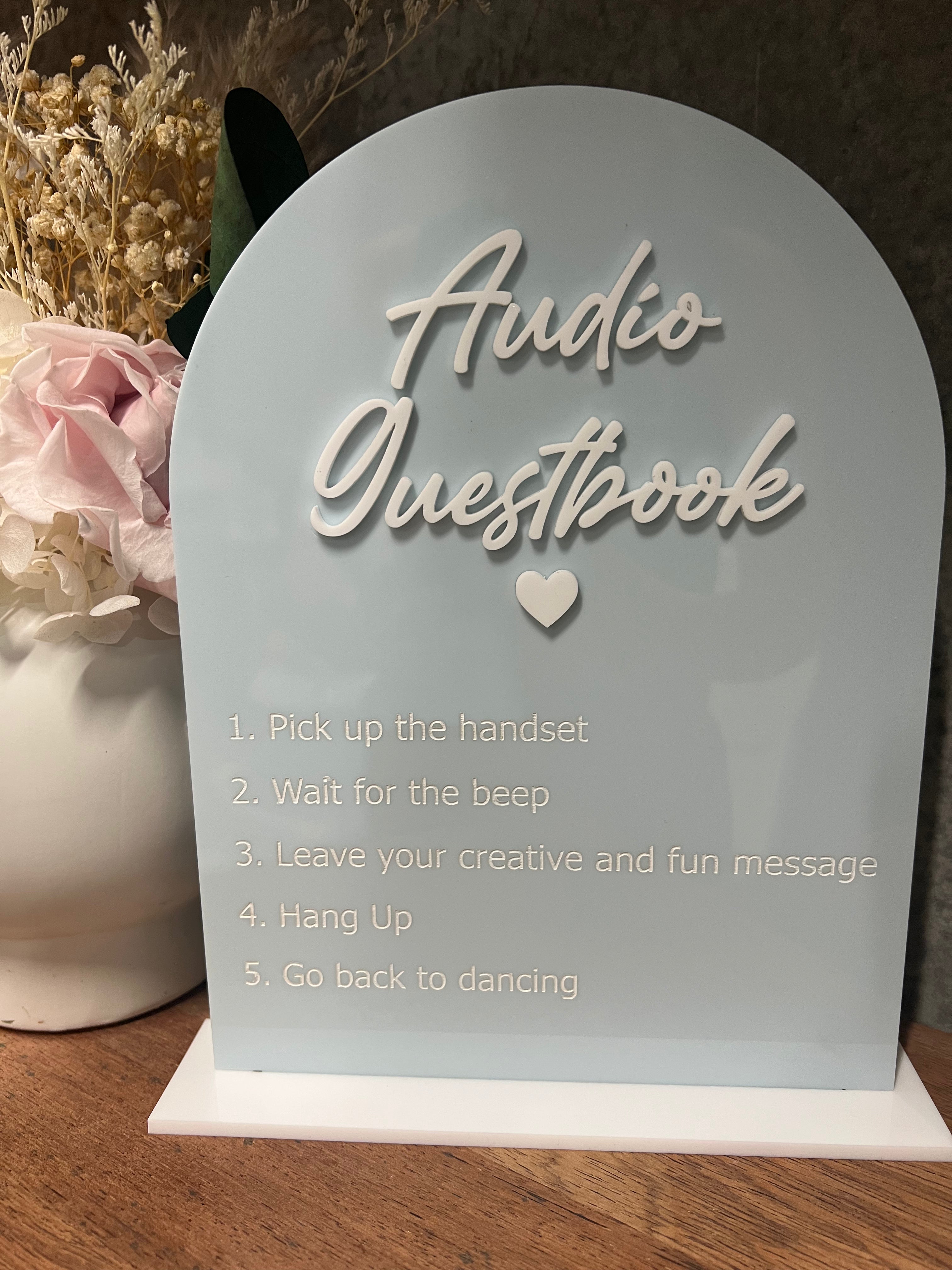 Triplexies Table Sign Customised table signs 3D – Two Daisies Creative