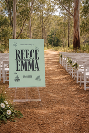 Rectangle Welcome Sign 2D