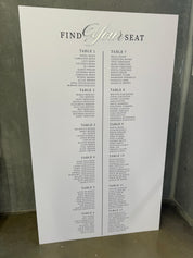 PVC seating chart