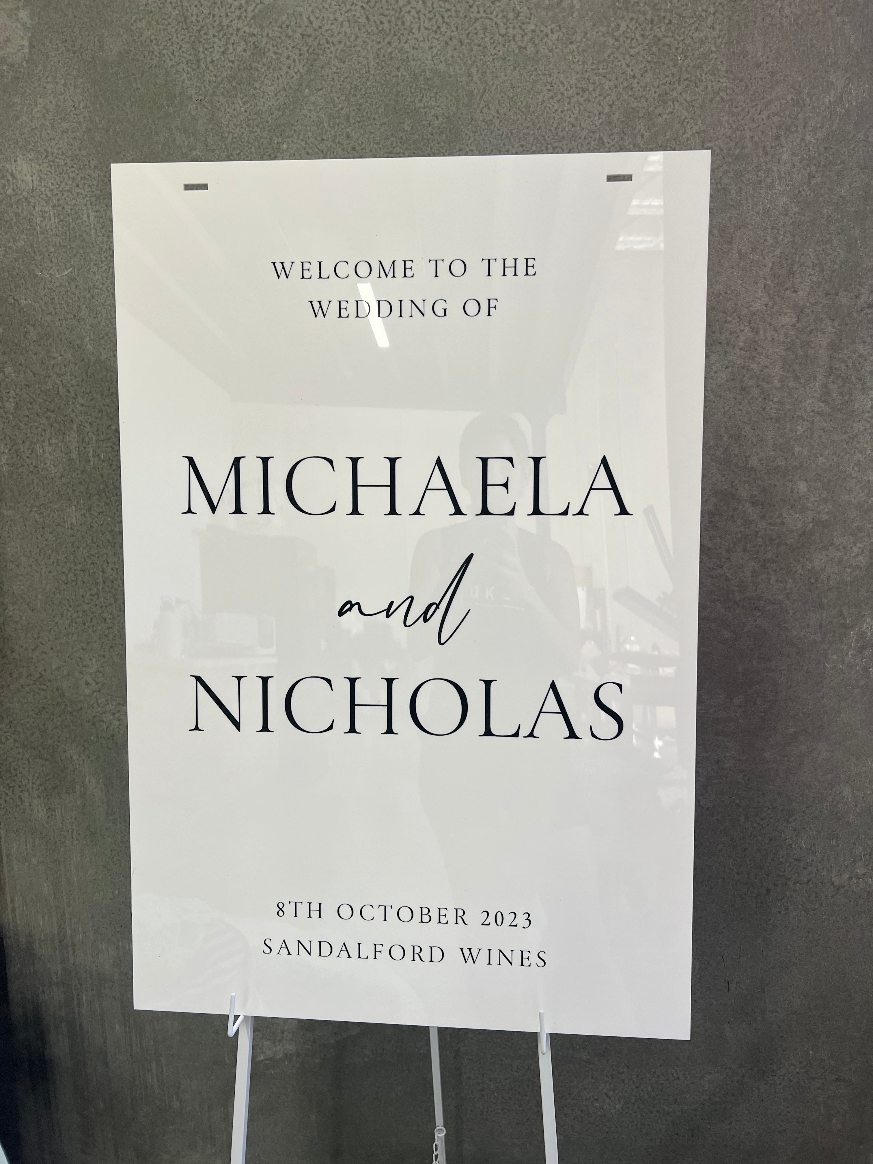 Welcome Signs Retangular Rectangle Welcome Sign 2D – Two Daisies Creative