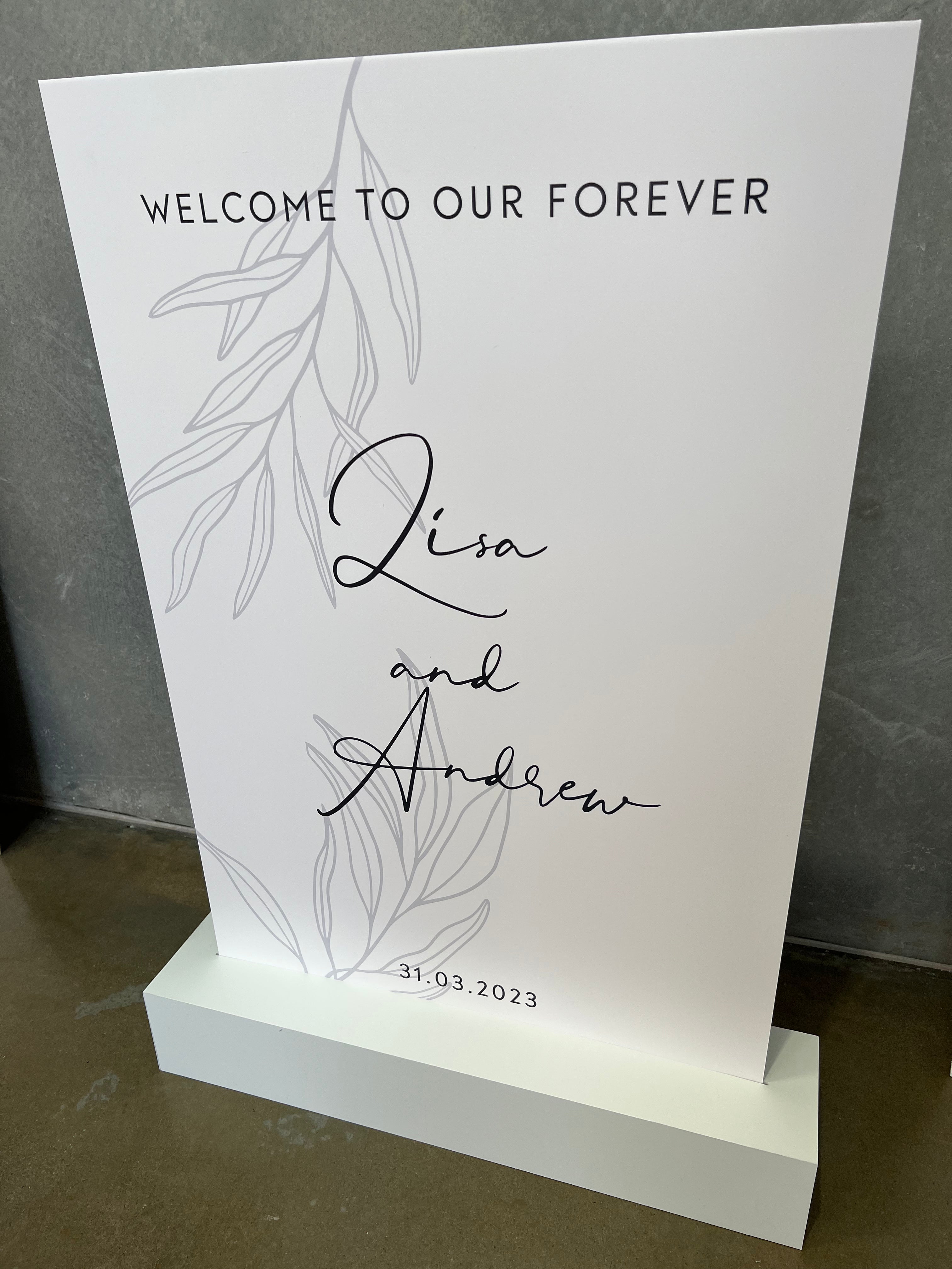 Welcome Pvc PVC Print Welcome signs – Two Daisies Creative