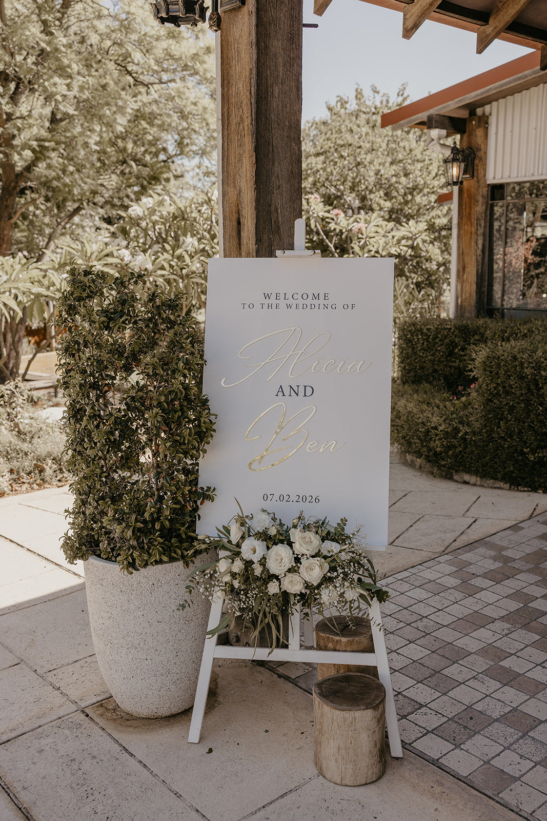 Rectangle Weclome sign 3D names