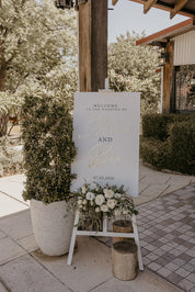 Rectangle Weclome sign 3D names