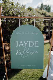 Arch Welcome Sign 3D Names