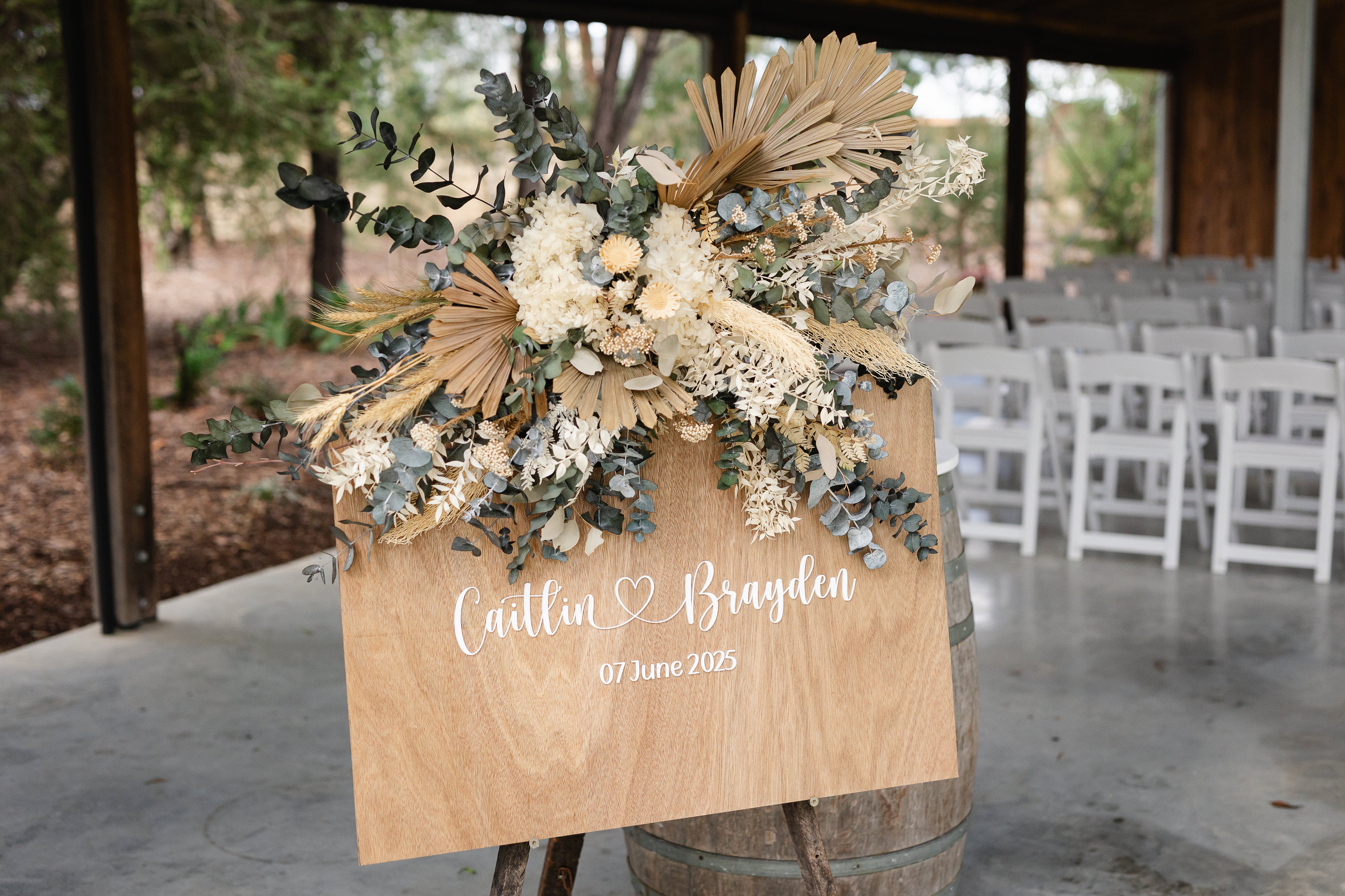 Wedding Date Name Sign