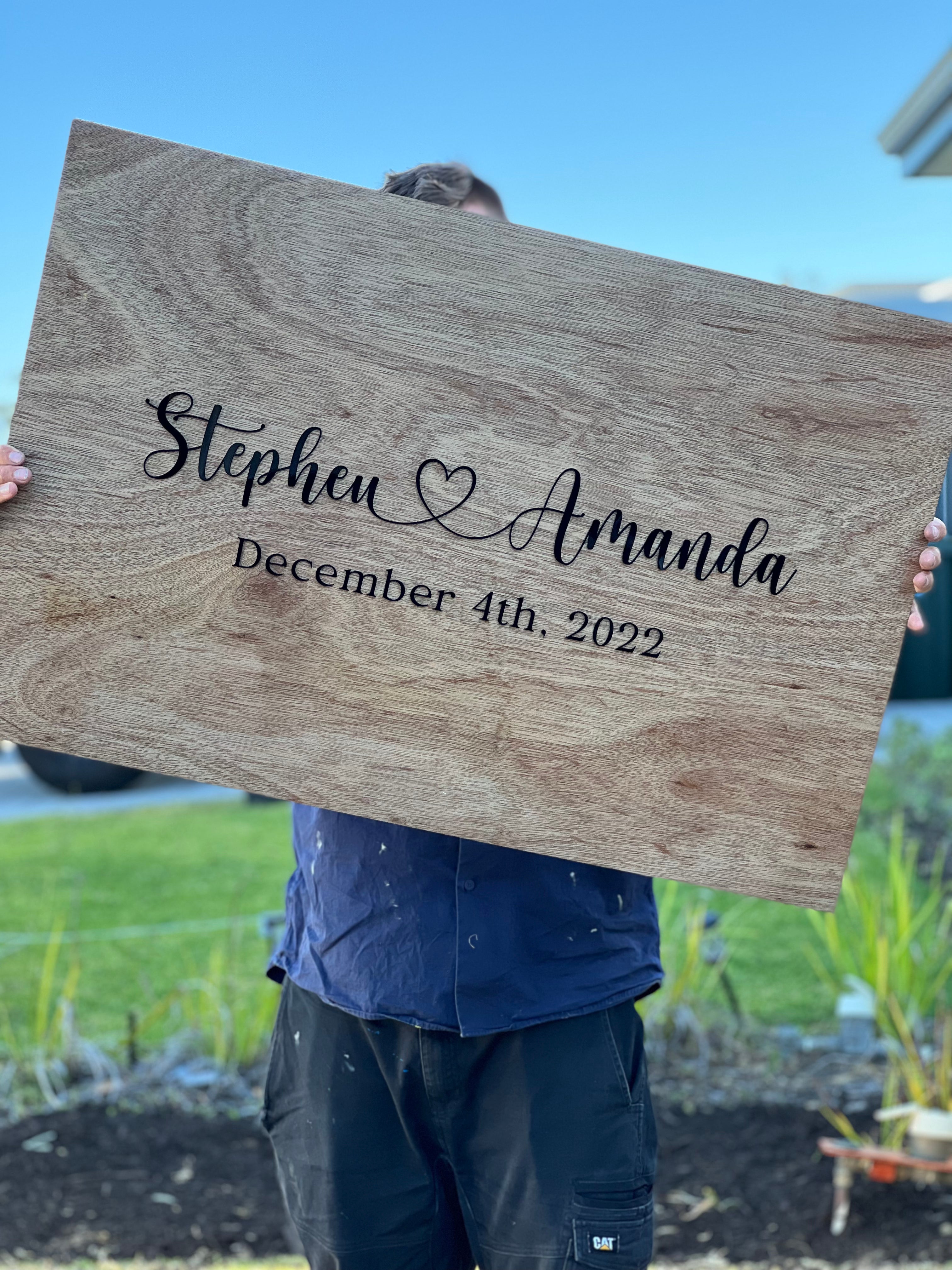 Wedding Date Name Sign